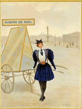 Figaro Illustre 1898 Original Vintage Posterat Noel Assembly By Beraud For
