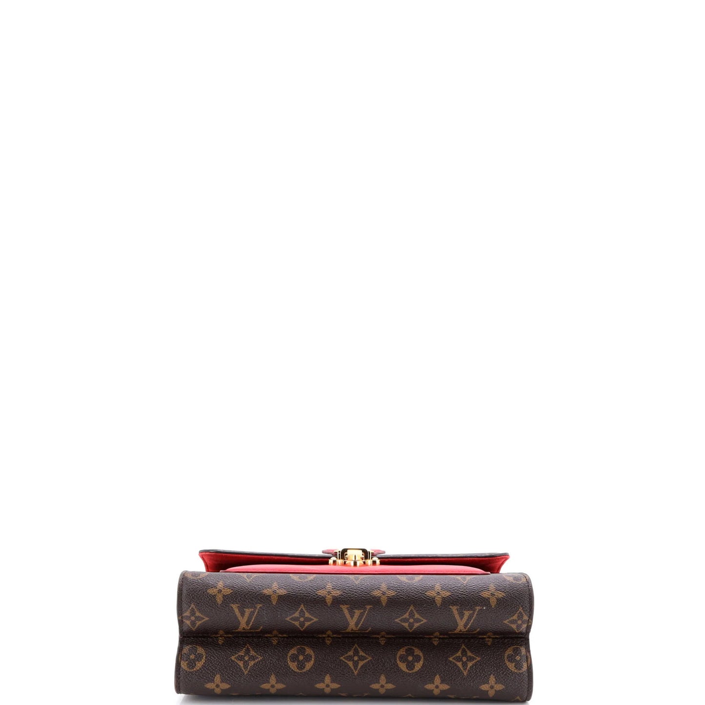 Leather Louis Vuitton Victoire Handbag Monogram Canvas and