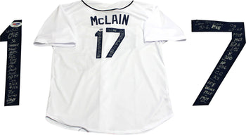 Denny Mclain Autographed Detroit Tigers Multi Inscribed Jersey (Psa)