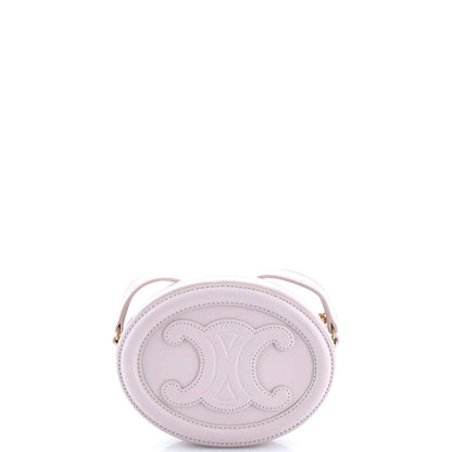 Celine Triomphe Oval Crossbody Bag Leather Mini
