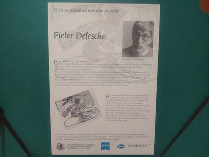 Pieter Defesche Lithograph "Devotion" Signed