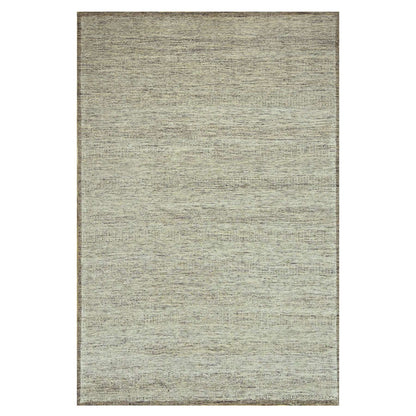 10'3"X13'9" Beige Hand Knotted Rug Distressed & Oxidized Grass Design Wool