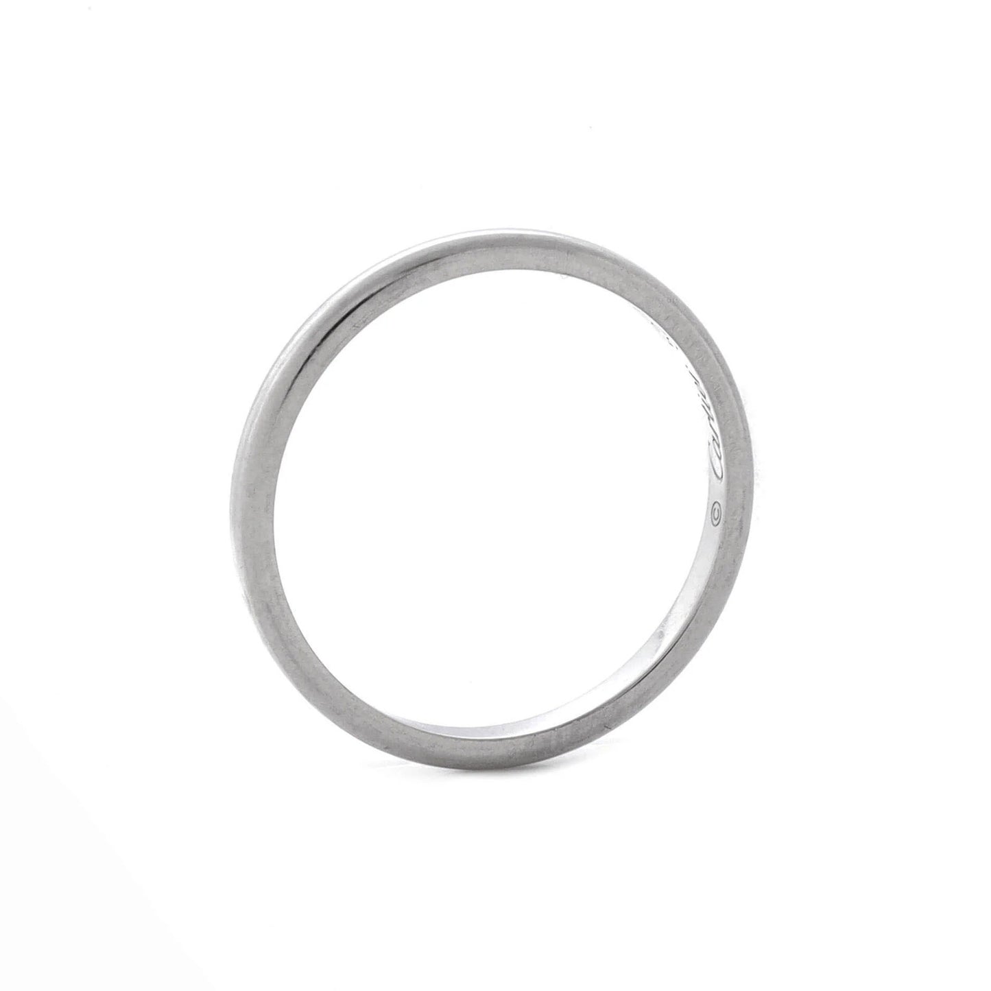 Cartier 1895 Wedding Band Ring Platinum 2Mm