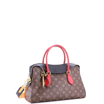 Louis Vuitton Tuileries Handbag Monogram Canvas With Leather