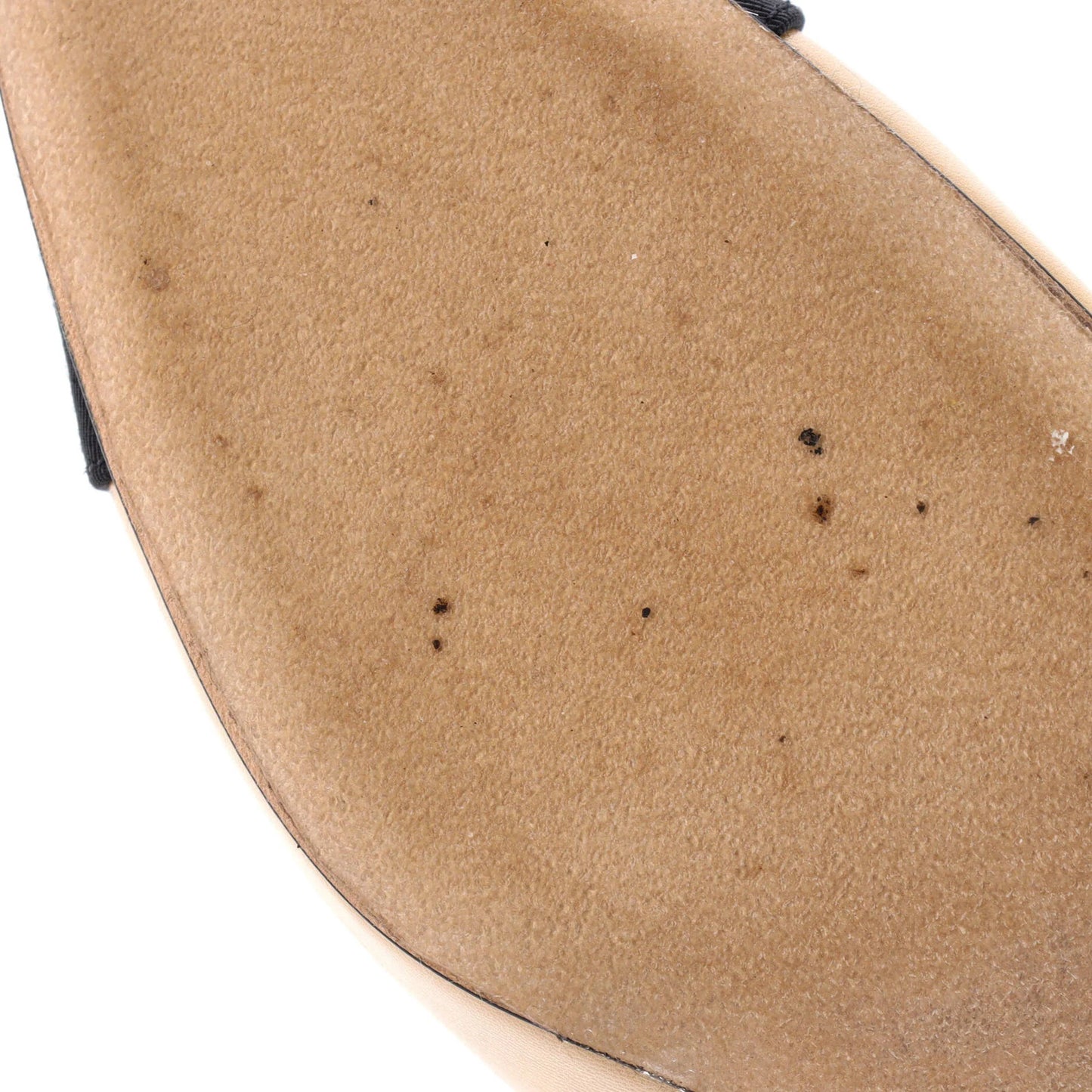 Chanel Womens Cap Toe Slingback Pumps Leather