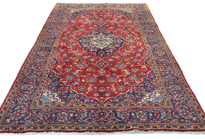 Hand-Knotted Vintage 5X9 Ft Oriental Rug Floral