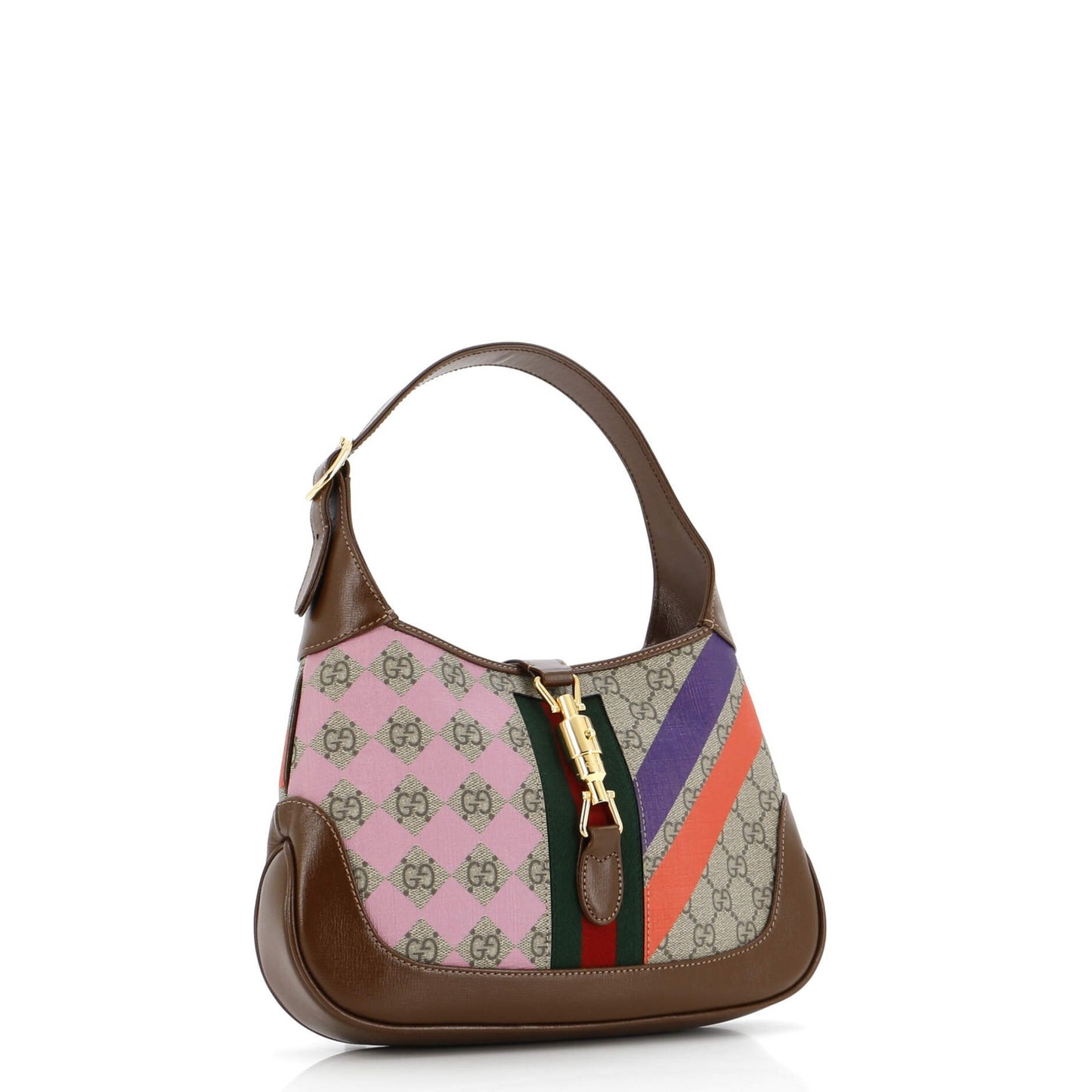 Gucci Jackie 1961 Hobo Printed Gg Coated Canvas Small