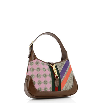 Gucci Jackie 1961 Hobo Printed Gg Coated Canvas Small