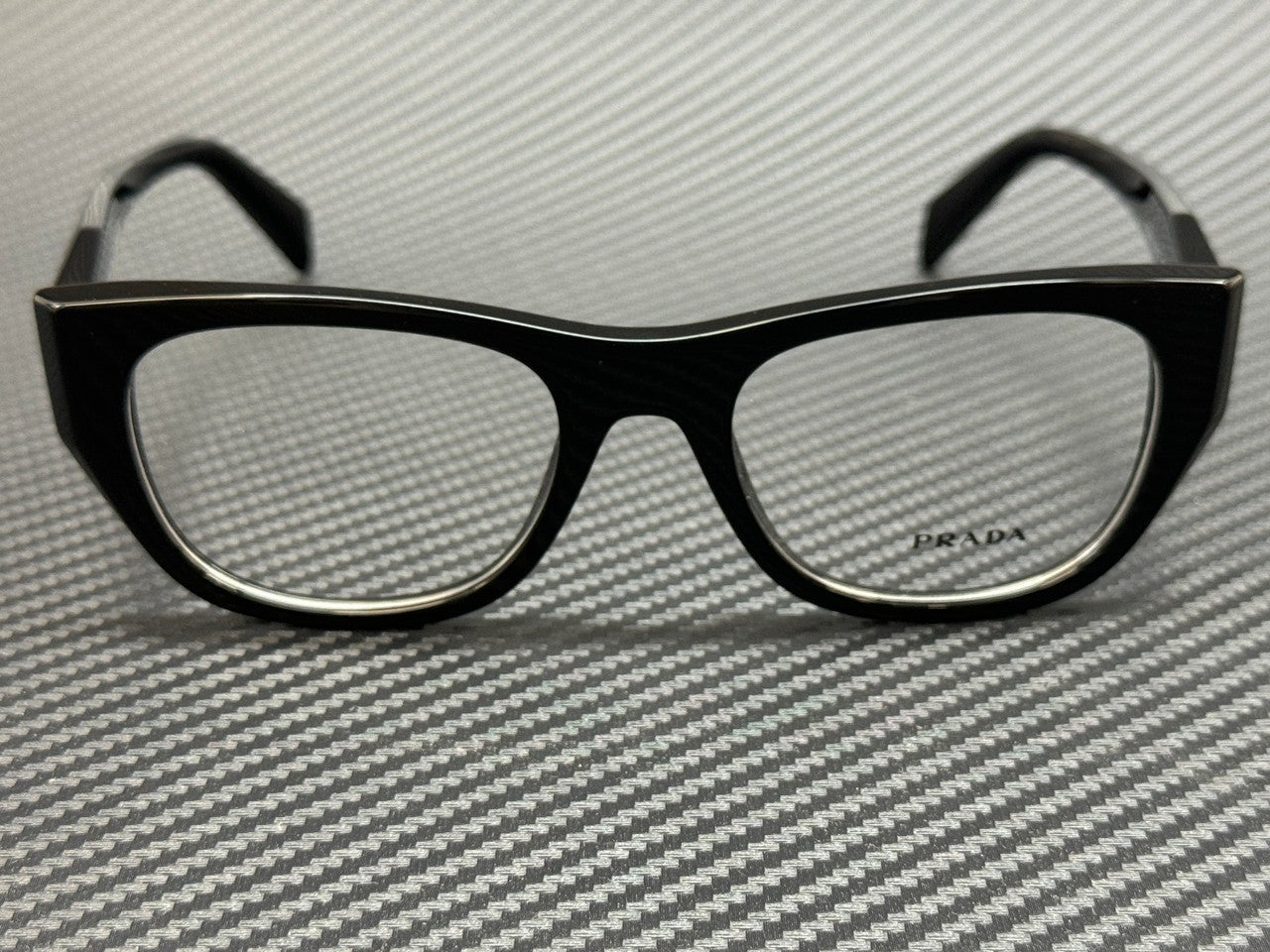 PRADA PR A18V 16K1O1 Black Women's 50 mm Eyeglasses