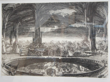 Erik Desmazieres 1982 Original Etching Pencil