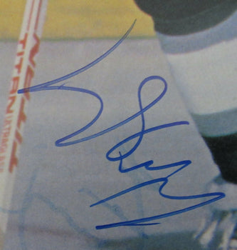 Gretzky, Lemieux + 4 Hofers  Multi-Signed Poster  Insert (Signed By 6) Beckett