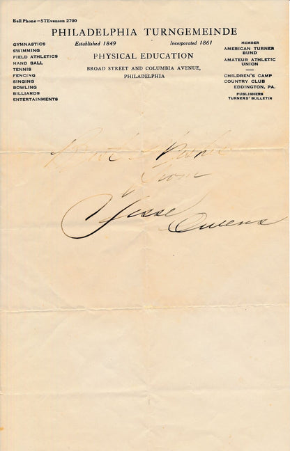 Jesse Owens Autographed/Inscribed "Best Wishes