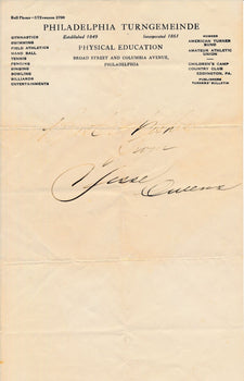 Jesse Owens Autographed/Inscribed 