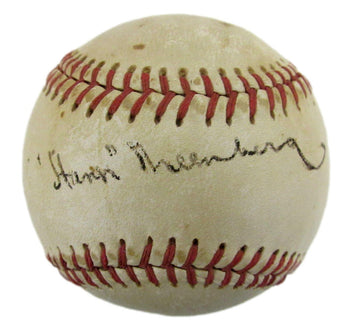 Hank Greenberg Hof Signed/Autographed White Sox
