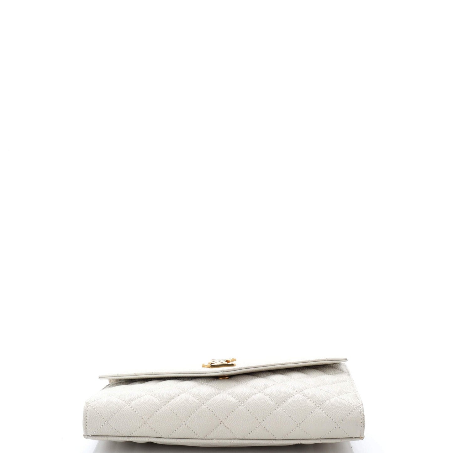 Saint Laurent Classic Monogram Envelope Wristlet Clutch Mixed Matelasse Leather
