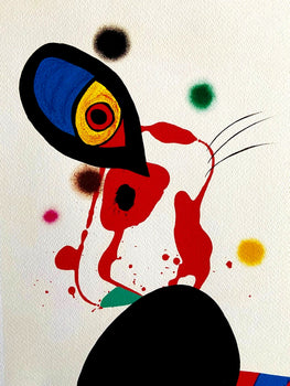 Joan Mir Lithograph Coa Signed Op Numbered In