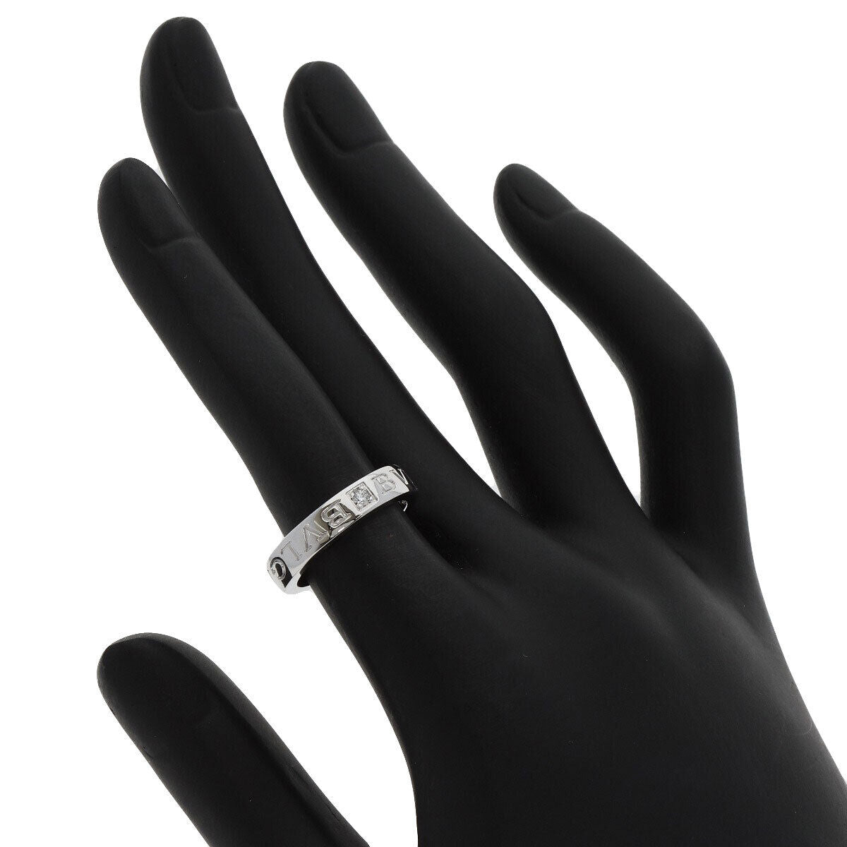 BVLGARI   Ring Double logo 1P Diamond K18 White