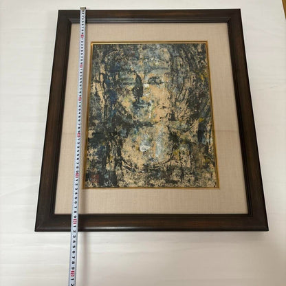Kong Baiji (China) - Meditation Unique Oil Stick On Paper Original Painting