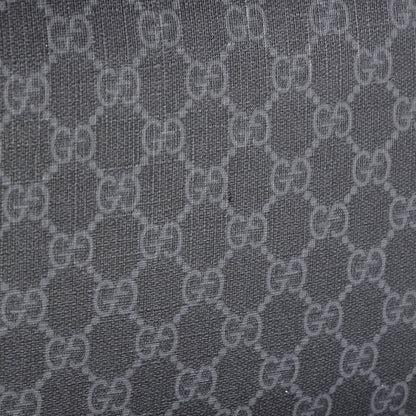 Gucci Web Strap Flap Messenger Bag Gg Coated Canvas Medium