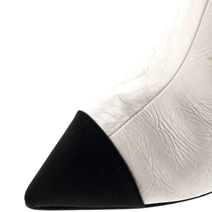 Chanel Women'S Coco Gabrielle Signature Cap Toe Boots Leather