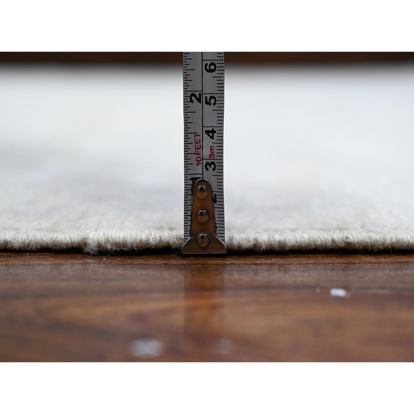 8'10"X11'4" Winter White Vegetable Dyes Afghan Angora Oushak Oriental Rug