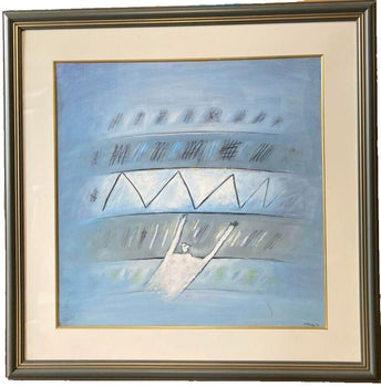 Jiri Votruba (Czech) 1996 Signed Original Painting Oil On Hardboard Framed