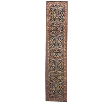 Agra Jaipur Oriental Runner Rug Wool Hand-Knotted