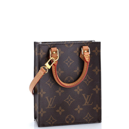 Louis Vuitton Petit Sac Plat Bag Monogram Canvas