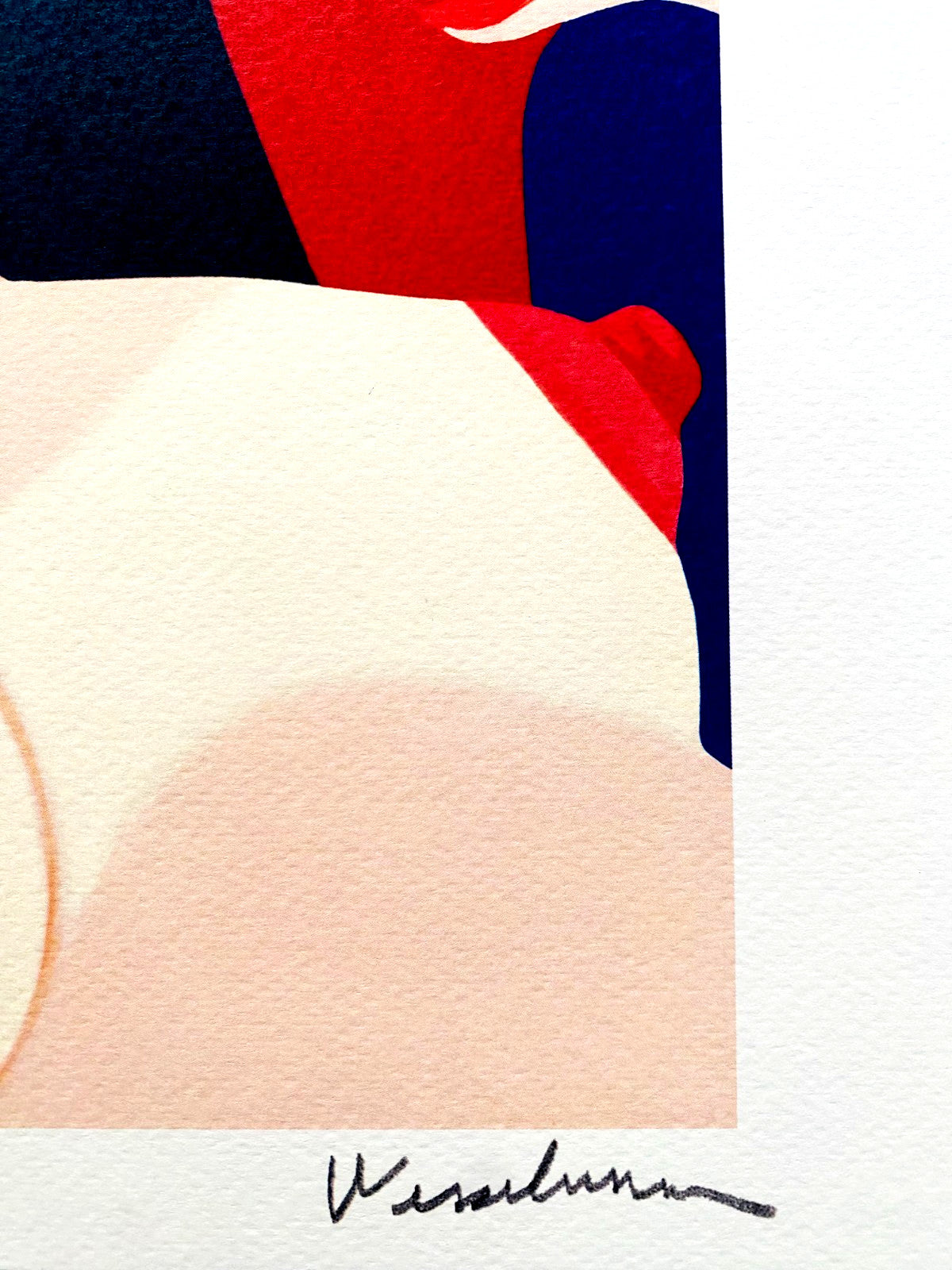 Made Tom Wesselmann Lithograph Handmade COA Signed op Numbered Hand