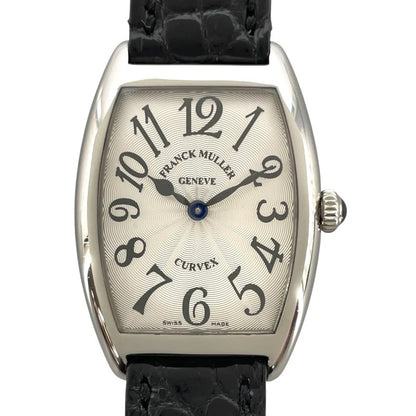 Franck Muller Tonneau Curvex 1752Bqz Silver Ss/Leather Strap Quartz