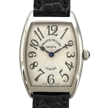 Franck Muller Tonneau Curvex 1752Bqz Silver Ss/Leather Strap Quartz