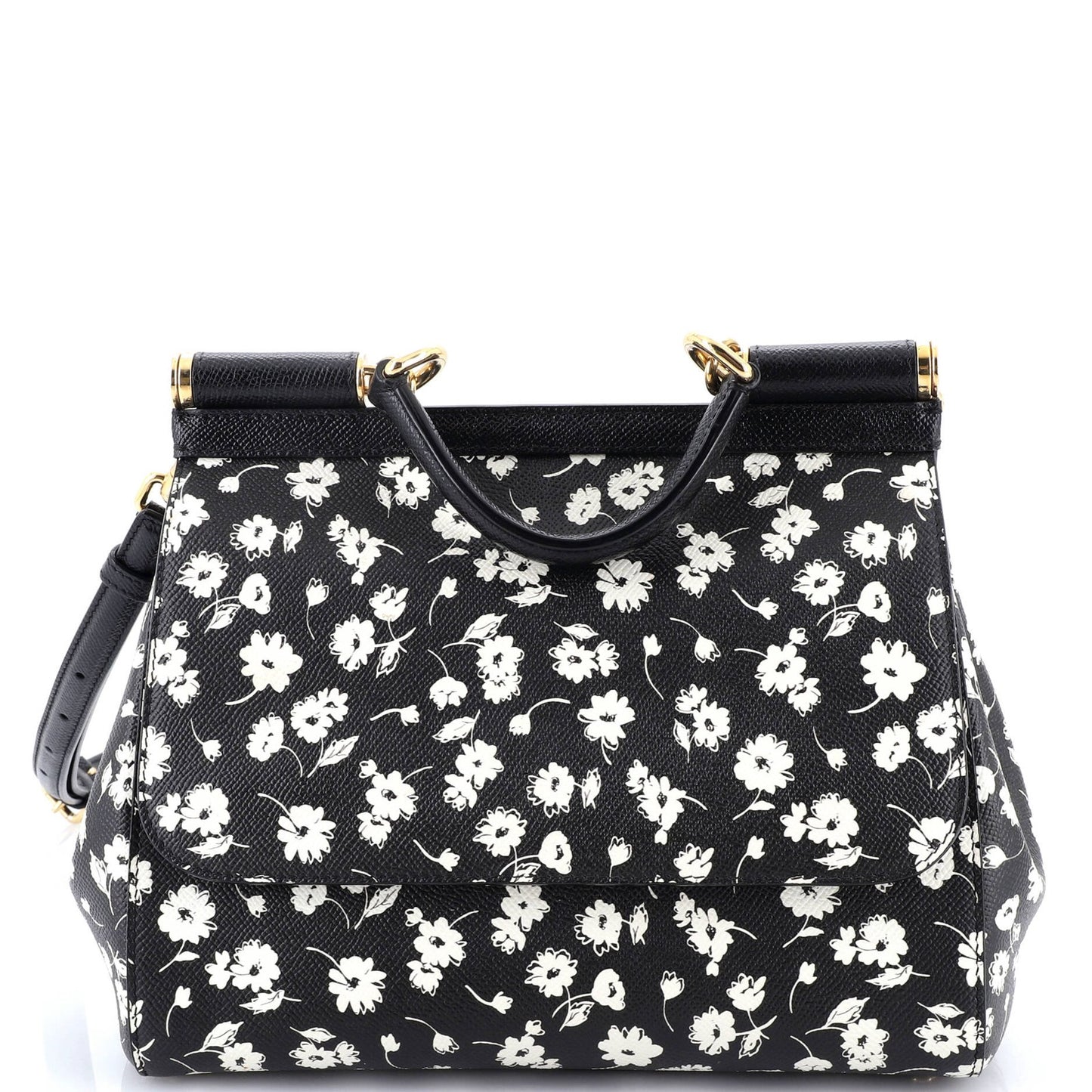 Dolce & Gabbana Miss Sicily Bag Printed Leather Medium