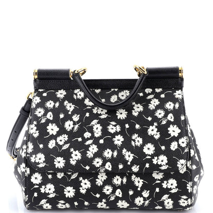 Dolce & Gabbana Miss Sicily Bag Printed Leather Medium