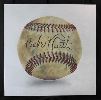 Babe Ruth Baseball 36X36 Original Painting