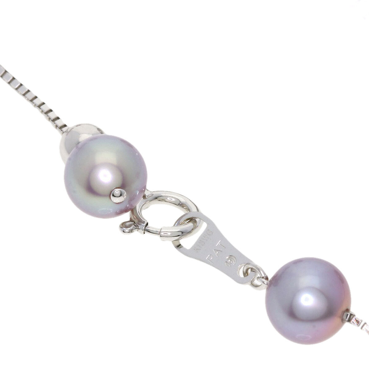 Tasaki   Necklace Station Pearl Pearl K18 White