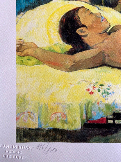 Paul Gauguin Lithograph Coa Signed Numbered By Hand 180 (Edgar Degas)