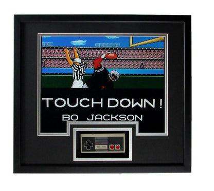 Bo Jackson Raiders Tecmo Bowl  8X10 Shadow Boxed