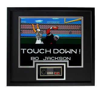 Bo Jackson Raiders Tecmo Bowl  8X10 Shadow Boxed