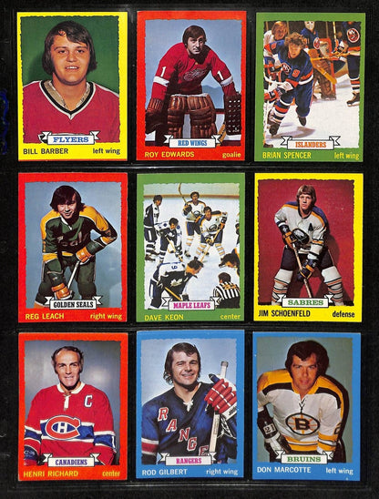1973-74 Topps Hockey Cards Complete Set (1-198)