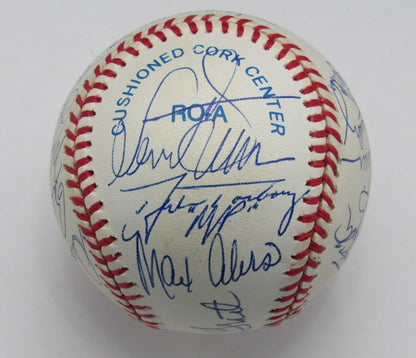 Cleveland Indians Team Signed By 21 Oal Baseball Grant Torborg Barker 191896