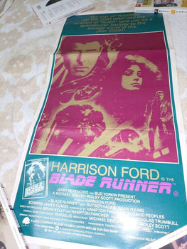 Blade Runner 1982 Original Australian Movie Poster Harrison Ford Sci-Fi Rare Vtg