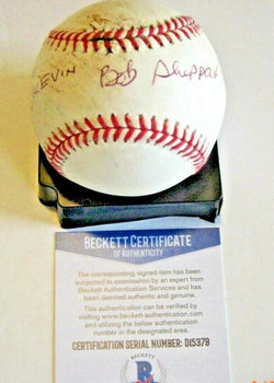 Bob Sheppard Yankees Hof Announcer Beckett/Coa