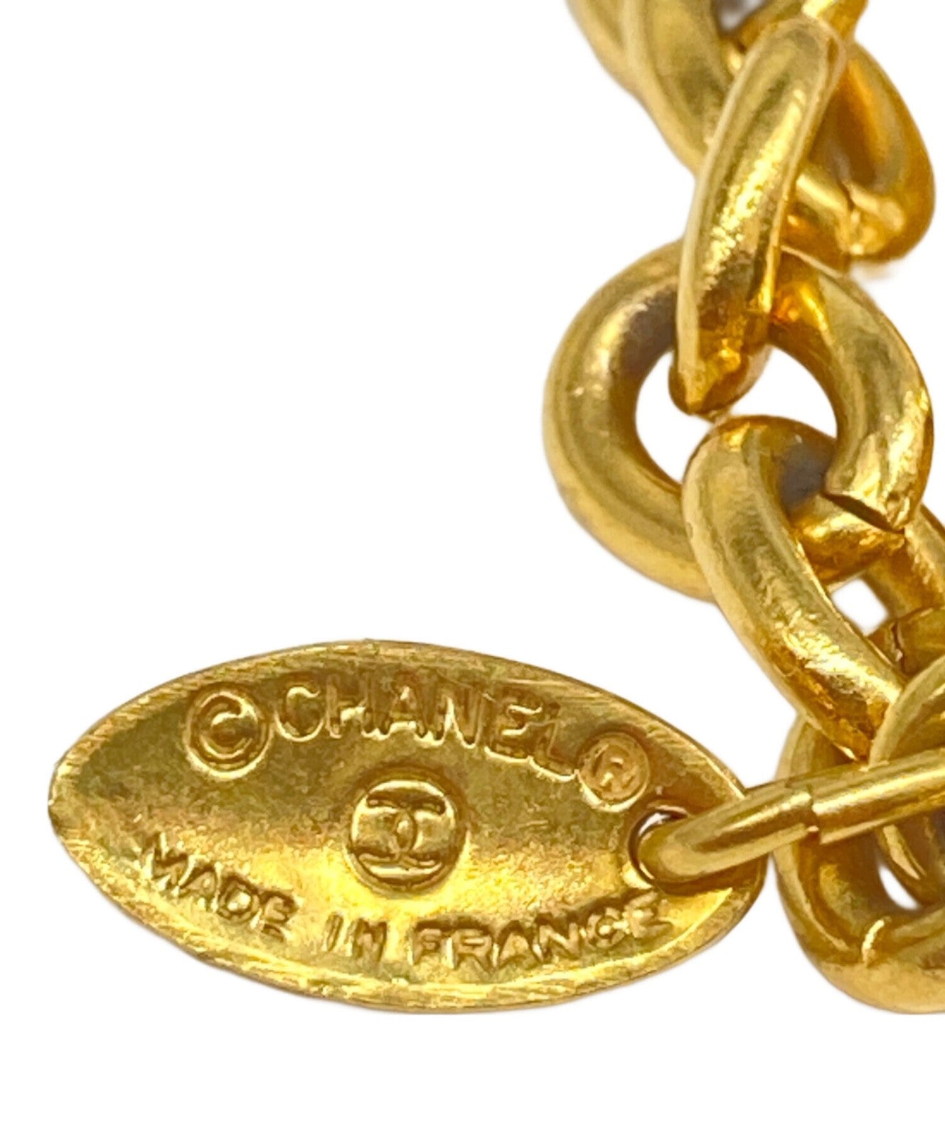 Chanel Vintage Coco Mark Chain Necklace