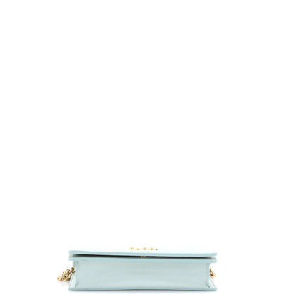 Gucci Script Logo Chain Wallet Leather Small