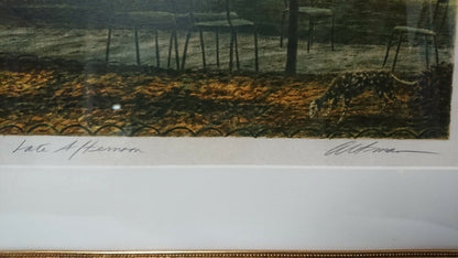 Harold Altman - Late Afternoon Original Lithograph Signed Framed Numbered Ny