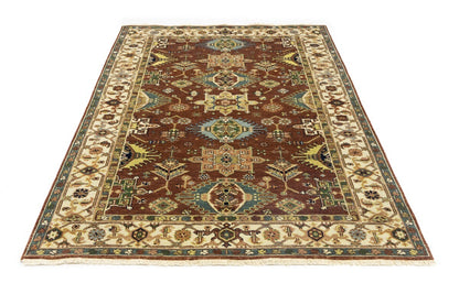 5X8 Ft Farmhouse Tribal Geometric Rug