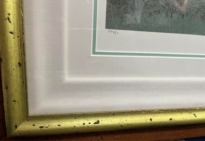 Michel Delacroix "Golf" Silkscreen Edition, autographed and framed