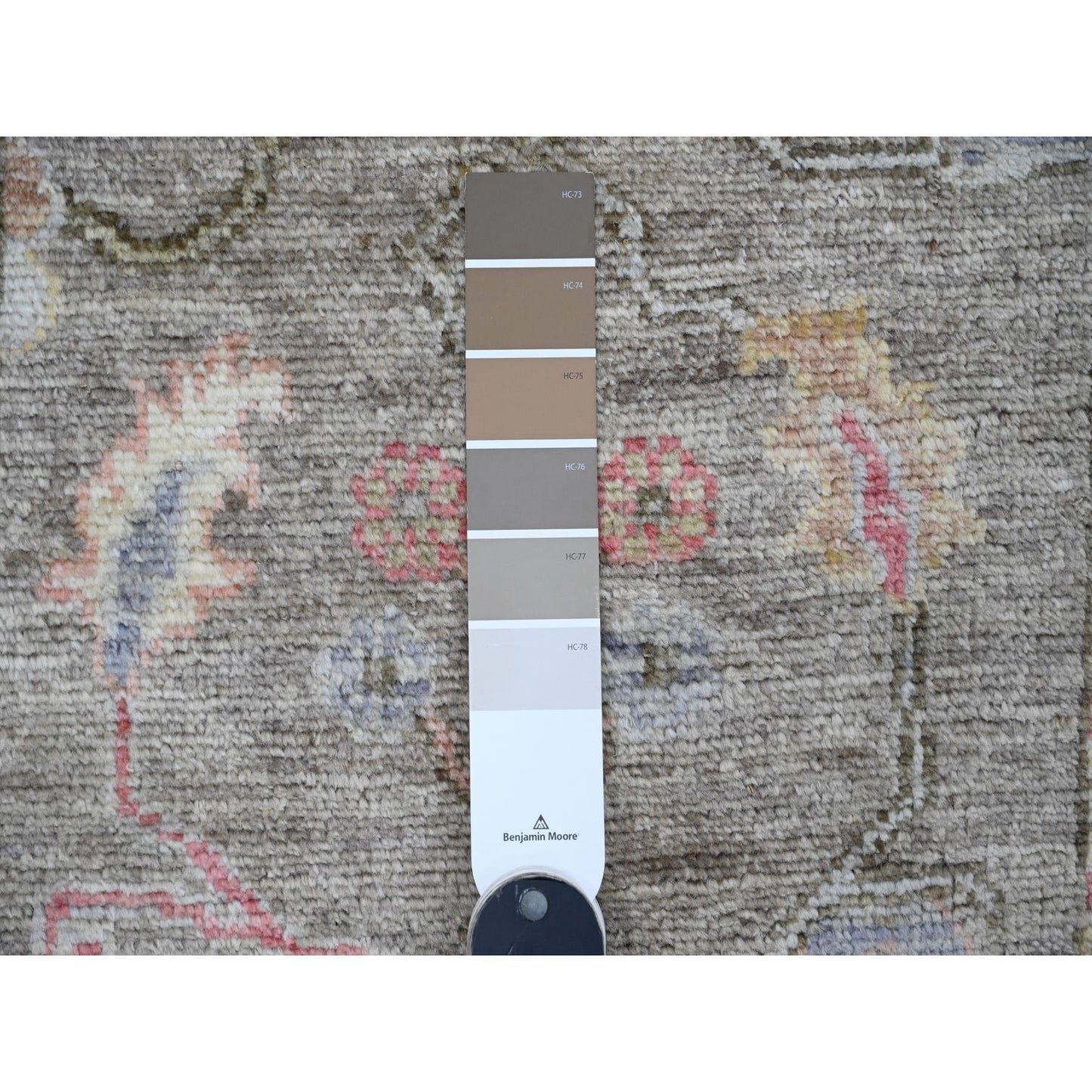 2'10"X11'10" Brown Hand Knotted Afghan Angora Oushak Pure Wool Runner Rug