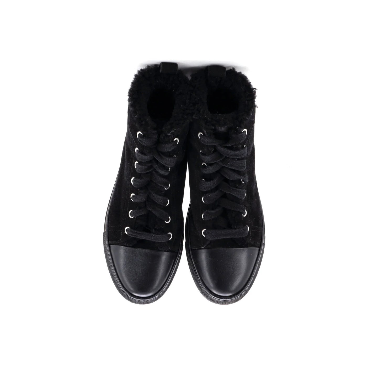 Hermes Women'S Jimmy Sneakers Shearling And Suede