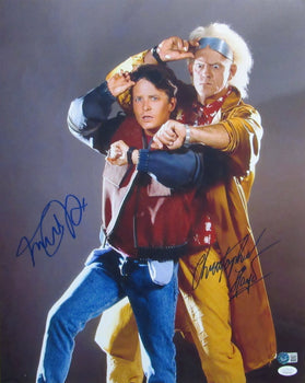 Christopher Lloyd/Michael J Fox Signed Back To